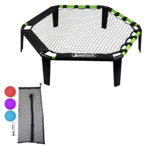 Best Sporting Schmetterball Set Outdoor I Roundnet Set mit 3 Bällen + Tasche