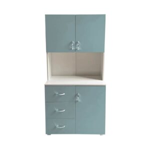 HTI-Living Badschrank Hellblau Weiß