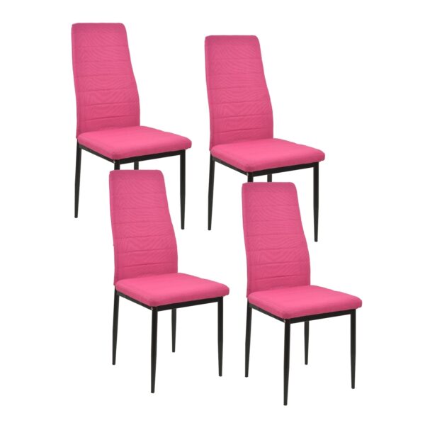 HTI-Living Esszimmerstuhl 4er Set Memphis Pink