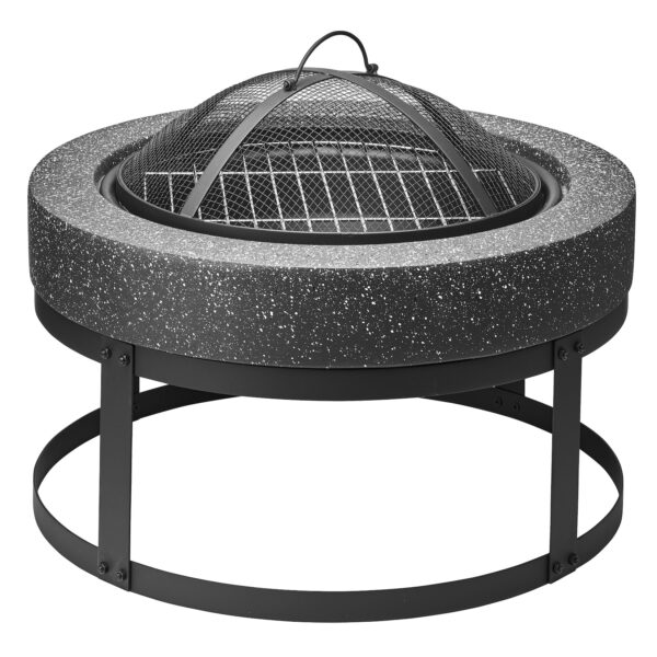 Gartenfreude Grill Fire Pit mit Grillfunktion aus Metall