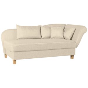 Max Winzer Selma Recamiere mit Armteil rechts klappbar beige