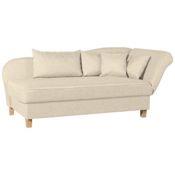 Max Winzer Selma Recamiere mit Armteil rechts klappbar beige