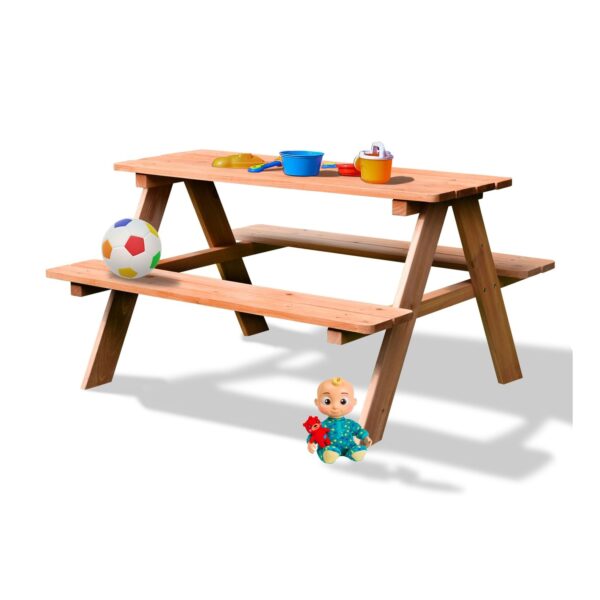 Coemo Picknicktisch Kindersitzgruppe Holz Farbe Natur