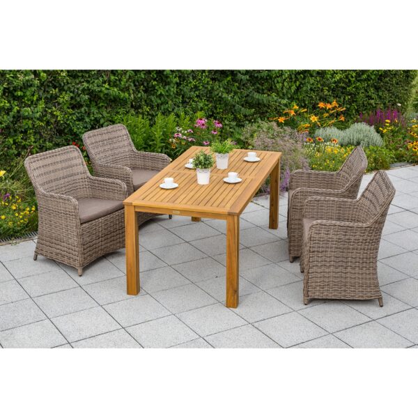 Merxx Riviera Set 9tlg. Tisch 185x90 cm