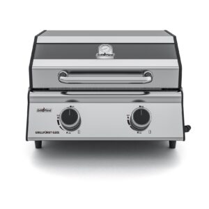 Grillfürst G201E 2-Brenner Gasgrill portabel v2 - Campinggrill / Balkongrill 50mbar