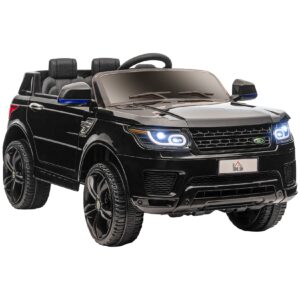 HOMCOM Kinder Elektroauto mit Fernbedienung schwarz 110L x 68B x 52H cm