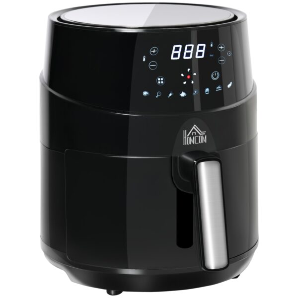 HOMCOM Heißluftfritteuse mit LED-Display schwarz 28L x 35