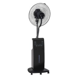 HOMCOM Nebel-Standventilator mit 3 Modi schwarz 44