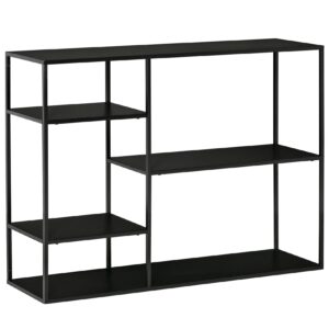 HOMCOM Standregal mit mehreren Ablageflächen schwarz 120B x 35T x 87