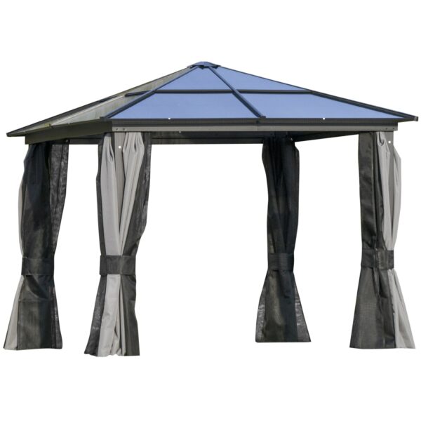 Outsunny Pavillon mit verstärkten Ecken bunt 300L x 300B x 265H cm