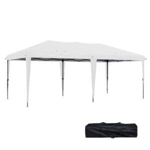 Outsunny Faltpavillon mit Tragetasche blau 585L x 295B x 265H cm