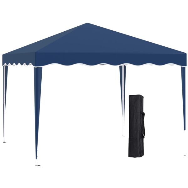 Outsunny Faltpavillon mit Tragetasche blau 295L x 295B x 260H cm