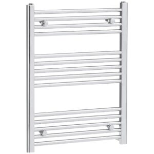 HOMCOM Handtuchwärmer mit 14 Heizstäbe silber 60L x 3B x 80H cm