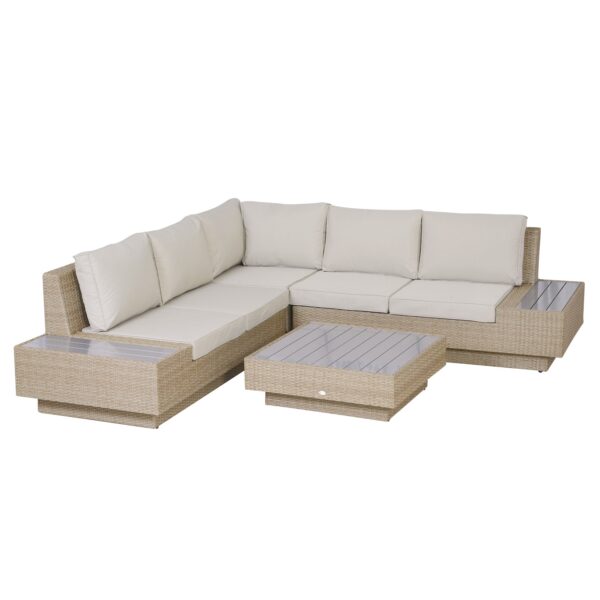 Outsunny Luxus Polyrattan Loungeset