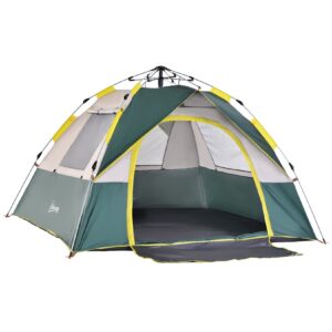 Outsunny Campingzelt für 3-4 Personen olivegrün 205 x 195 x 135 cm (LxBxH)