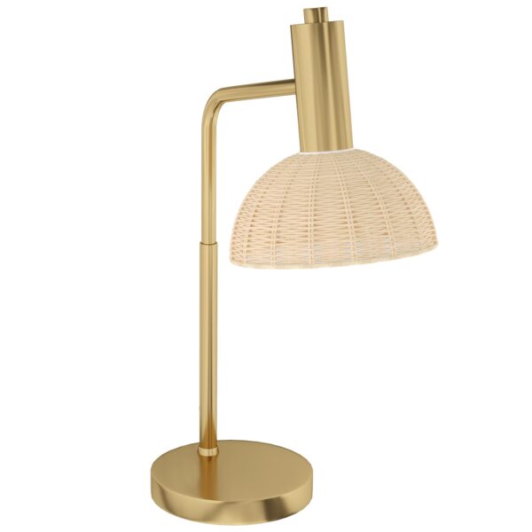 HOMCOM Tischlampe mit E14 Sockel bronze 18