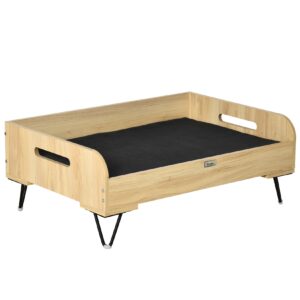 PawHut Hundebett mit Griffe bunt 82L x 56B x 31