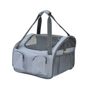 PawHut Hundebox fürs Auto faltbar grau 41 x 34 x 30 cm (LxBxH)