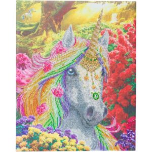 Crystal Art Leinwand Einhornwald 40x50 cm