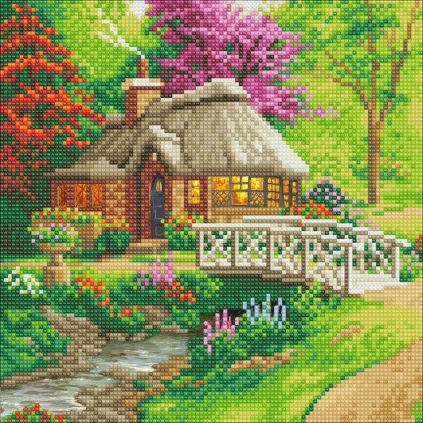 Crystal Art Thomas Kinkade Landhaus 30x30cm