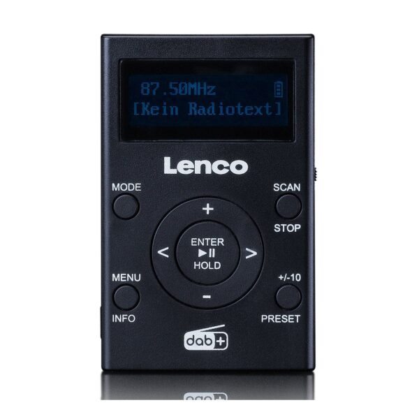 Lenco PDR-011BK DAB+/FM-Taschenradio  MP3