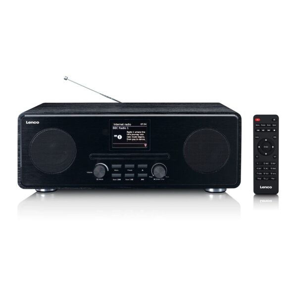 Lenco DIR-261BK Internetradio DAB+ FM-Radio CD MP3 Bluetooth AUX