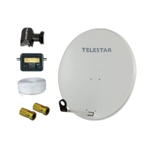 TELESTAR 60cm Sat Antenne mit Twin LNB