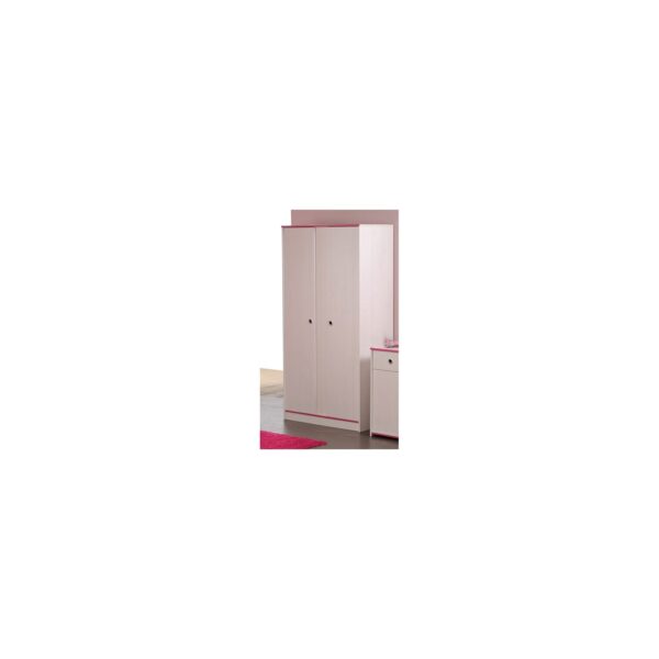 Kleiderschrank Smoozy 11 Parisot weiß 2 Türen B 90 cm