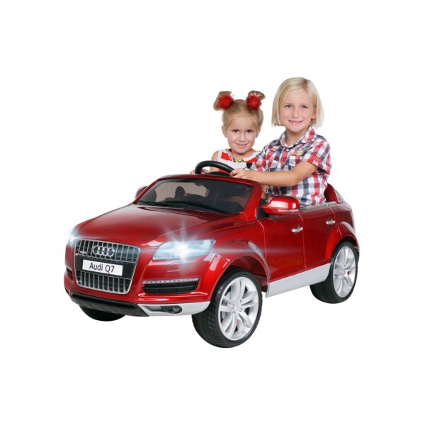 Kinder-Elektroauto Audi Q7 4L Lizenziert lackiert (Rot lackiert)