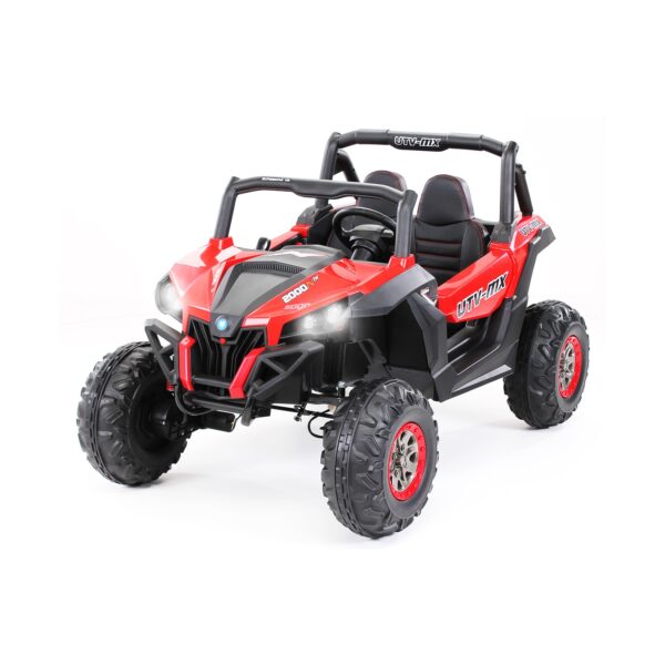 Kinder-Elektroauto UTV Buggy MX Allrad 4x4 (Rot/Schwarz)