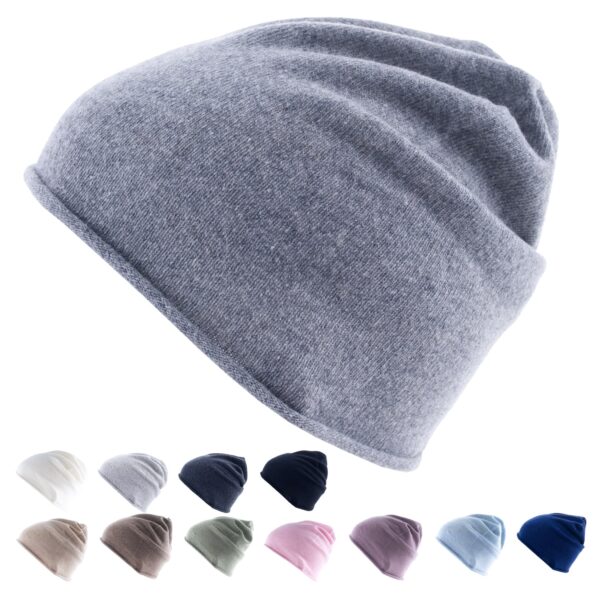 GOLDEN GOAT Strickmütze Arley Beanie Unisex Winter Mütze 100% Kaschmir Wolle Farbe: sailor blue