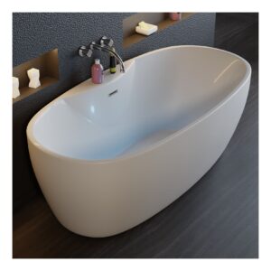 TroniTechnik® Freistehende Badewanne ANAFI Maße ca. 170 x 80 x 58cm Wanne - Füllmenge 195 Liter