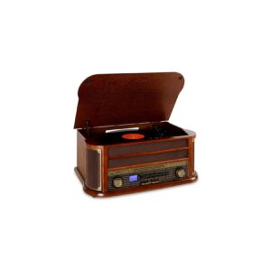 Belle Epoque 1908 Retro-Stereoanlage Bluetooth USB CD MP3 Braun