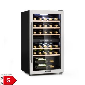 Vinamour 29 Duo Weinkühlschrank 2 Zonen 80L/29 Flaschen 5-22°C Touch 29 Flaschen 2 Kühlzonen