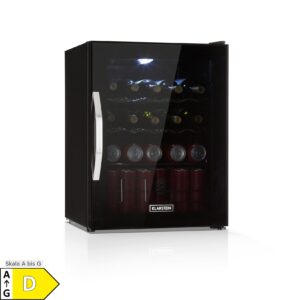 Beersafe XL Onyx Kühlschrank 60 Liter 4 Böden Panoramaglastür 60 Liter