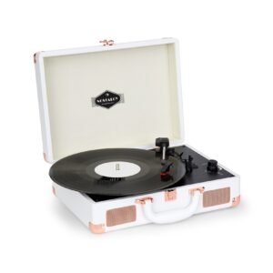 Nostalgy by auna Peggy Sue Retro-Plattenspieler LP USB AUX MDF-Koffer