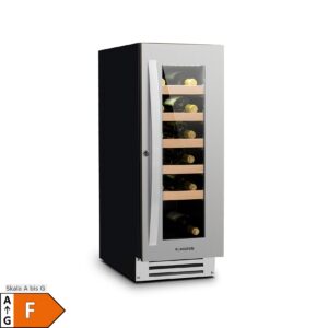 Vinovilla Smart Weinkühlschrank 50l / 20 Flaschen Glastür Edelstahl