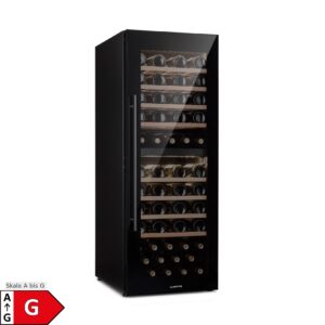 Barossa 77 Duo Weinkühlschrank 2 Zonen 191 L 77 Fl. Touch LED schwarz