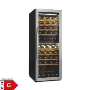 Klarstein Vinamour 77 Duo Weinkühlschrank 191 Liter 5 - 20 °C 2 Kühlzonen