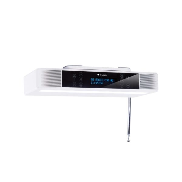 KR-140 Bluetooth Küchenradio DAB+/UKW Freisprechfunktion LED-Licht Weiß