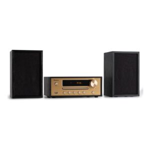 Berklee HiFi Stereo System BT Stereo-Lautsprecher UKW MP3 USB Line-In Schwarz