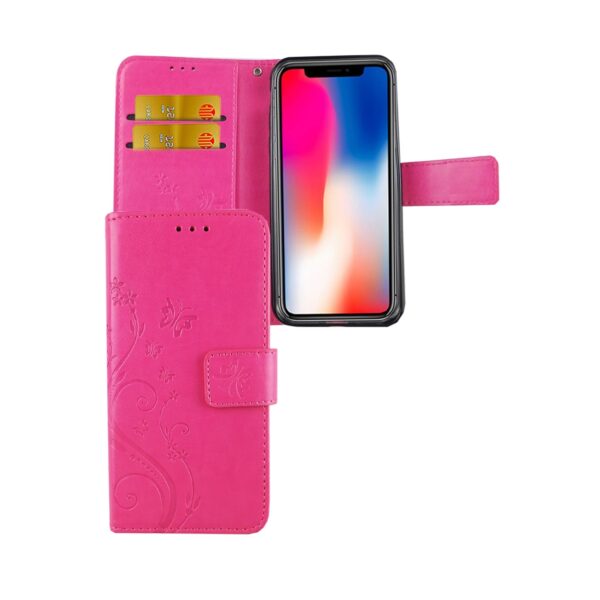 Hülle Handy Schutz für Apple iPhone XS Case Cover Tasche Wallet Etui Handyhülle