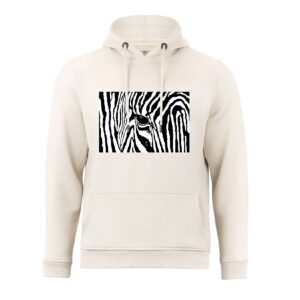 Cotton Prime® Kapuzensweatshirt Black & White Zebra Eye