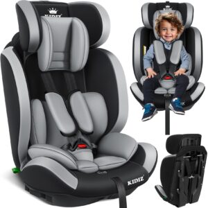 KIDIZ® Autokindersitz Kinderautositz ? Gruppe 1+2+3 ? 9-36 kg 5-Punkt-Sicherheitsgurt