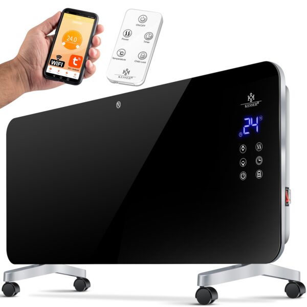 KESSER® Elektro Glasheizung Konvektor Elektroheizung Heizung Heizkörper Touch Display