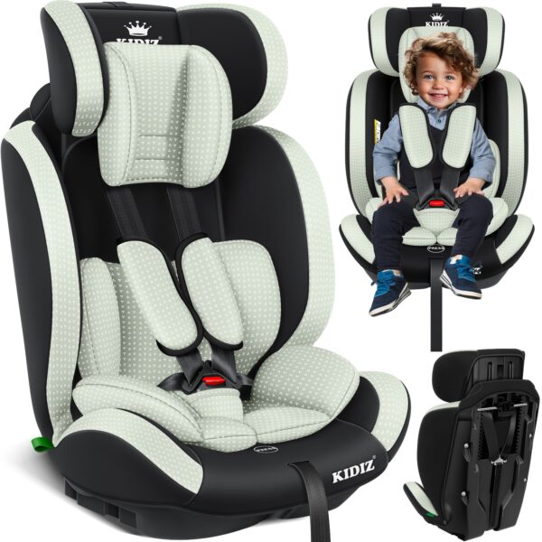 KIDIZ® Autokindersitz Kindersitz Kinderautositz   Autositz Sitzschale   9 kg - 36 kg 1-12 Jahre   Gruppe 1/2/3   universal   zugelassen nach ECE R129/03   6 verschiedenen Farben