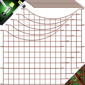 KESSER® Teichzaun Gartenzaun Steckzaun Komplettset Metall Zaunelemente Inkl. Hammer + Befestigungsstäben