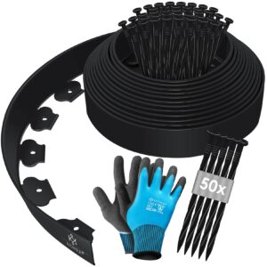 KESSER® Flexible Rasenkante aus Kunststoff Länge 10m Höhe 5cm