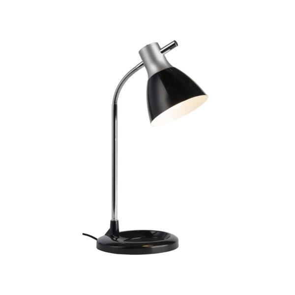 BRILLIANT Lampe Jan Tischleuchte silber/schwarz   1x A60