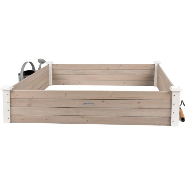 WONDERMAKE® Große Hochbeet-Umrandung aus Holz für Garten Terrasse